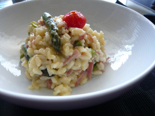 japon,italie,cuisine japonaise,cuisine italienne,risotto aux asperges,riz au maquereau